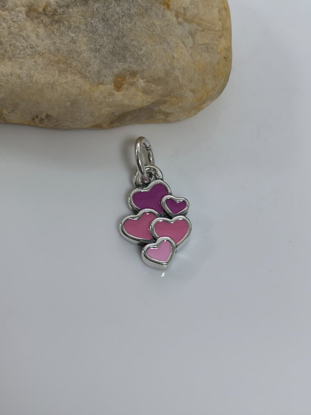 James Avery Enamel Lots of Love Charm, S925 Silver Jewelry